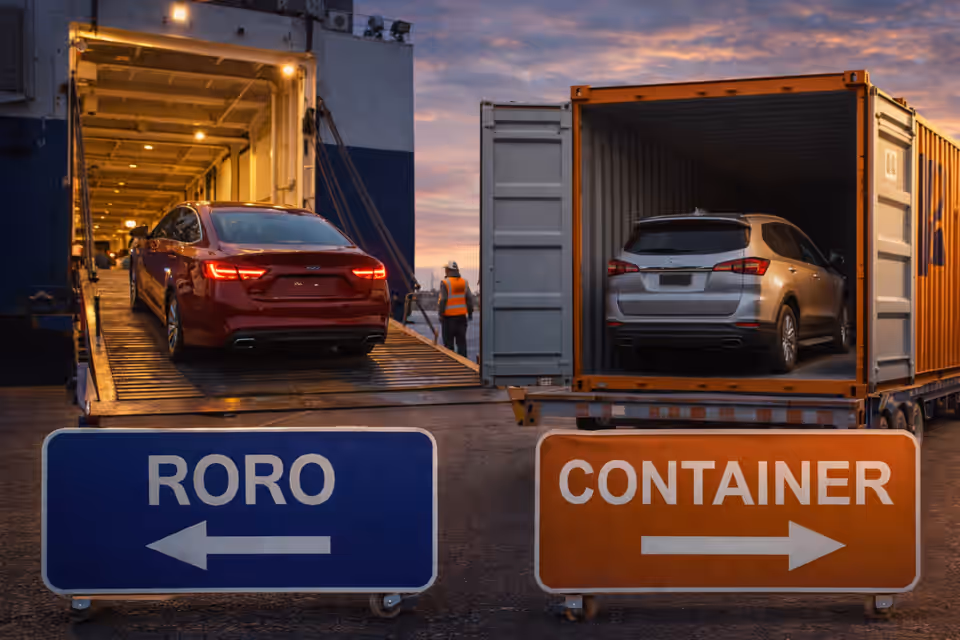 RoRo vs Container transport
