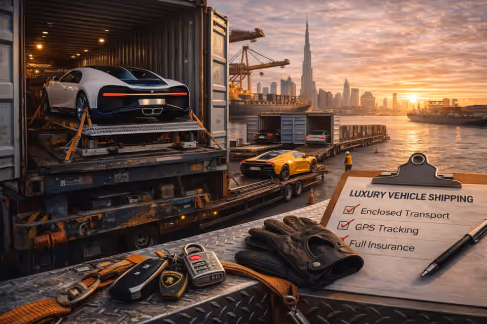 Luxury & Supercar Shipping from Dubai: Professional Handling for High-Value Vehicles